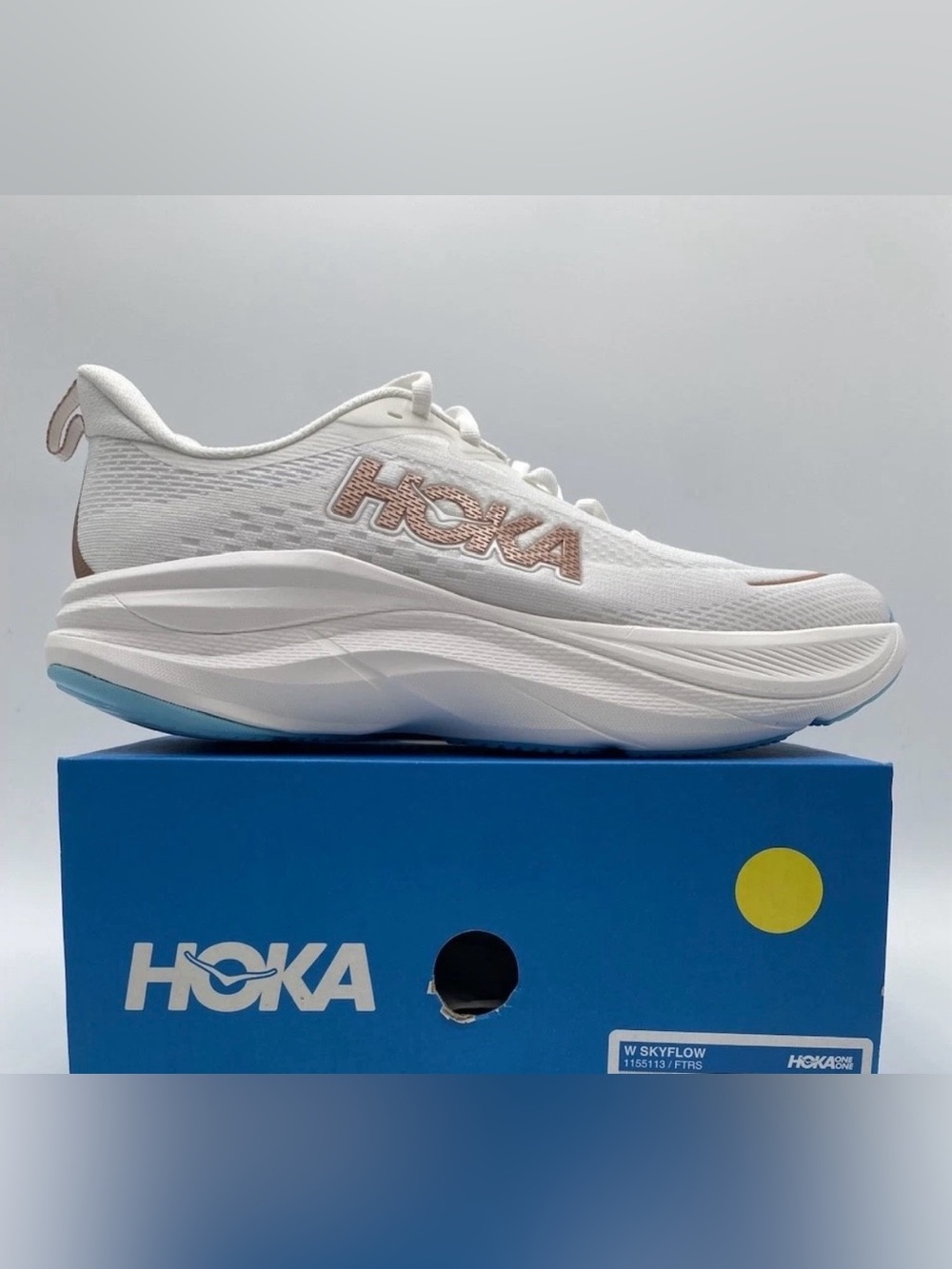 Hoka SKYFLOW Running Jogging Athletic Shoes Frost Rose Gold 1155113 FTRS 8 9 10 - Picture 3 of 10